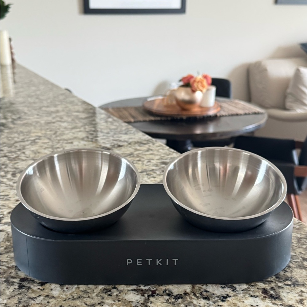 Stainless Steel Tilt raised Puppy/ Cat Bowls